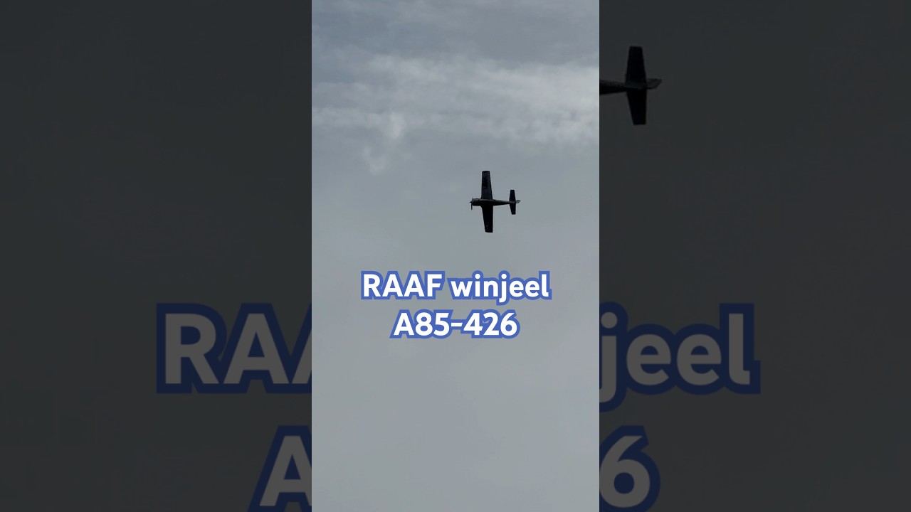 RAAF winjeel A85-426 former forward air control aircraft on a joy flight #raaf #aeroplane #aviation