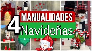 4 MANUALIDADES NAVIDEÑAS 2021/Christmas Decoration Ideas/Manualidades navideñas para vender