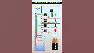Water level indicator circuit | Water tank full alarm circuit | BC547 transistor