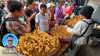 Mega Food Market in Yunnan China: A Roaring Morning Market of Spice, Sizzle & Street Food Treasures
