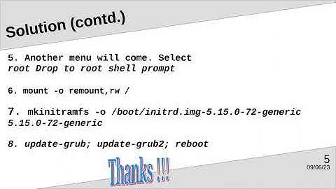 Kernel Panic During Booting