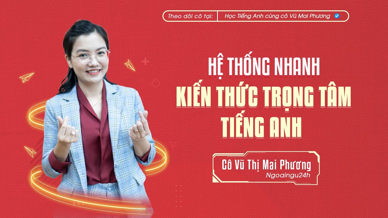 HỆ THỐNG KIẾN THỨC TRỌNG TÂM TIẾNG ANH TRƯỚC NGÀY THI