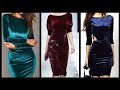 Gorgeous And Fabulous Stylish Bodycon dresses/ party wear bodycon velvet Sheath Dress Design