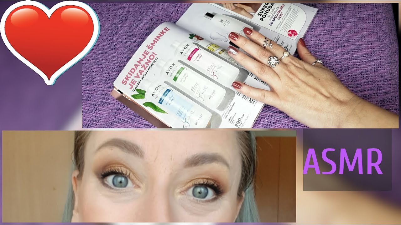 Avon katalog~prelistavanje uz tvrdu bombonu/whispering,page turning/