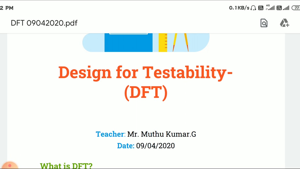 EC 8095 VLSI design Unit -5 Design for Testability - YouTube