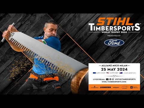 STIHL TIMBERSPORTS® World Trophy 2024 in Milan, Italy (English commentary)