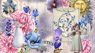 Maud’s Garden, a printable junk journal kit