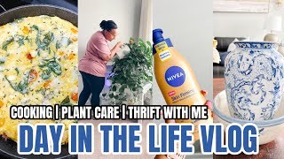 DAY IN THE LIFE | SPEND THE DAY WITH ME | COOK WITH ME | TRYING NEW RECIPE | THRIFT WITH ME | VLOG