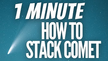 How to STACK Comet in Deep Sky Stacker - Beginners Astrophotography Tutorial