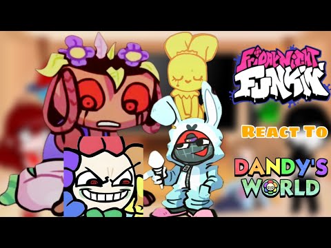 FNF VS Dandy's World || Fnf React To Boyfriend's World || Twisted Bassie, Cocoa, Roblox