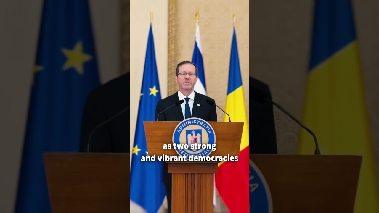 Israeli President Isaac Herzog visit to Romania