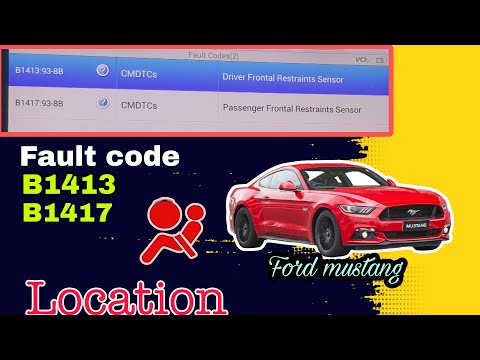 B1413, B1417  DRIVER AND PASSENGER FRONTAL RESTRAINTS SENSOR LOCATION.