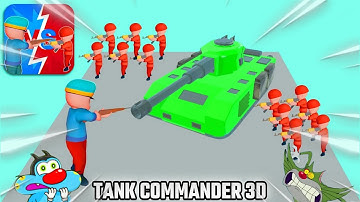 Oggy And Jack Playing Tank Commander 3D Game | With Bob And Shinchan | Oggy Game