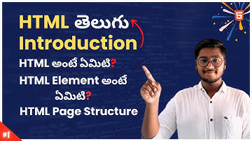 Introduction to HTML Programming | HTML Full Tutorial in Telugu | what is Html, Html Page Structure
