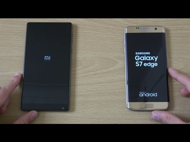 Xiaomi Mi MIX and Samsung Galaxy S7 Edge - Test of the Speed and Camera!