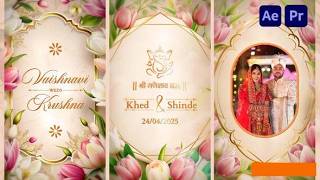 Indian Wedding Invitation Premiere Pro & After Effect Project Free Download with Tutorials #free