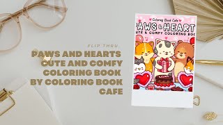Details Flip Thru Paws and Hearts Cute and Comfy Coloring Book by Coloring Book Cafe News