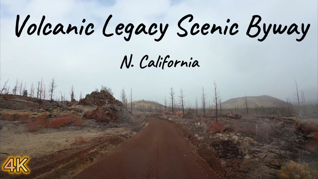 Scenic Drive - Volcanic Legacy Scenic Byway, from the OR border, South to Canyondam. 4k