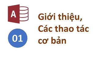 Access 01 - Giới thiệu MS Access tìm hiểu các thành phần cơ bản của CSDL Access