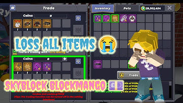 All items loss 😭 in skyblock blockmango overplay 😭 all vip itmes loss 😭 please support me guys 🥺❤️‍🩹