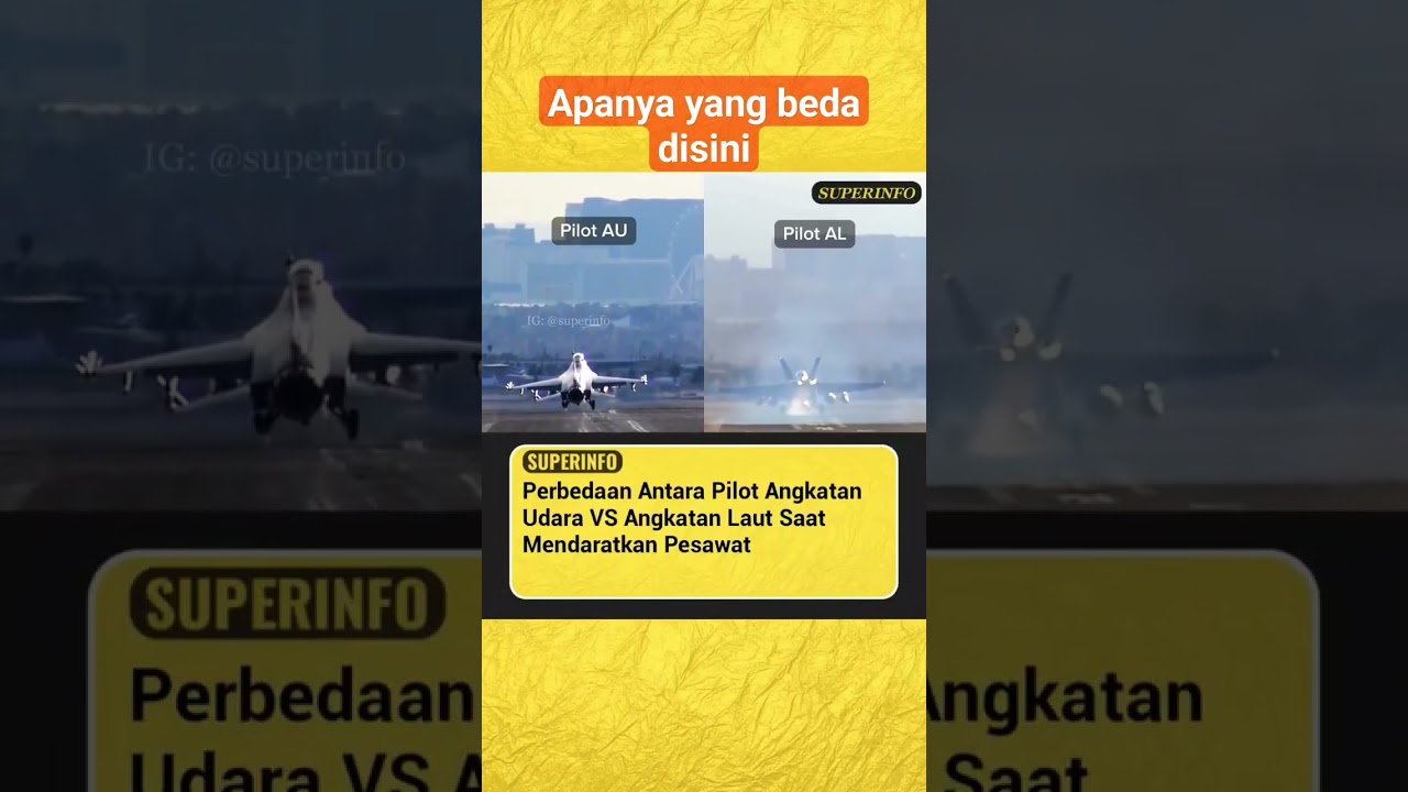 perbedaan pilot dalam mendaratkan jet tempur adlı videoyu YouTube'da izle perbedaan pilot dalam mendaratkan jet tempur adlı videoyu YouTube'da izle