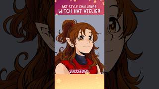 Drawing in the Witch Hat Atelier Art Style! | #art #shorts #artstylechallenge @TheStarfishface