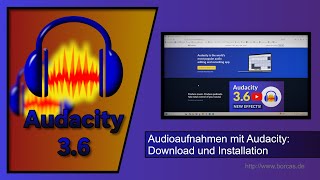Audio recordings with Audacity – Download and installation