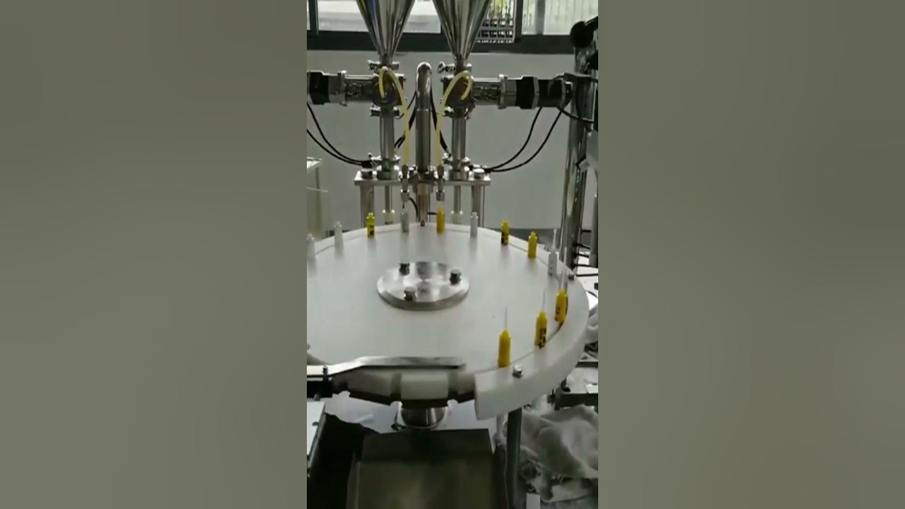 Prefilled syringes filling and sealing machine syringe filler