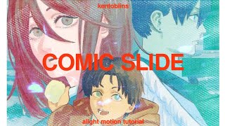 comic slide | alight motion tutorial
