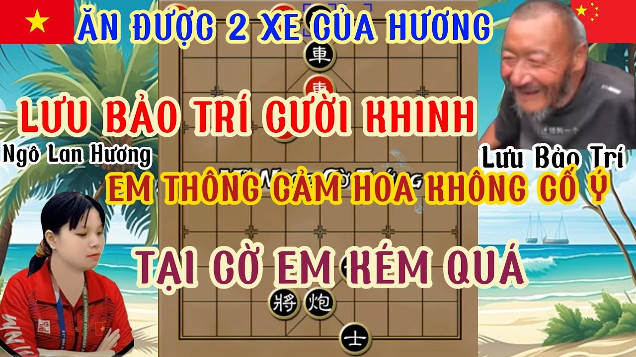 Ngô Lan Hương chạm trán Lưu Bảo Trí trận cờ lội ngược dòng ngoạn mục bị mất hết xe vẫn không thua...