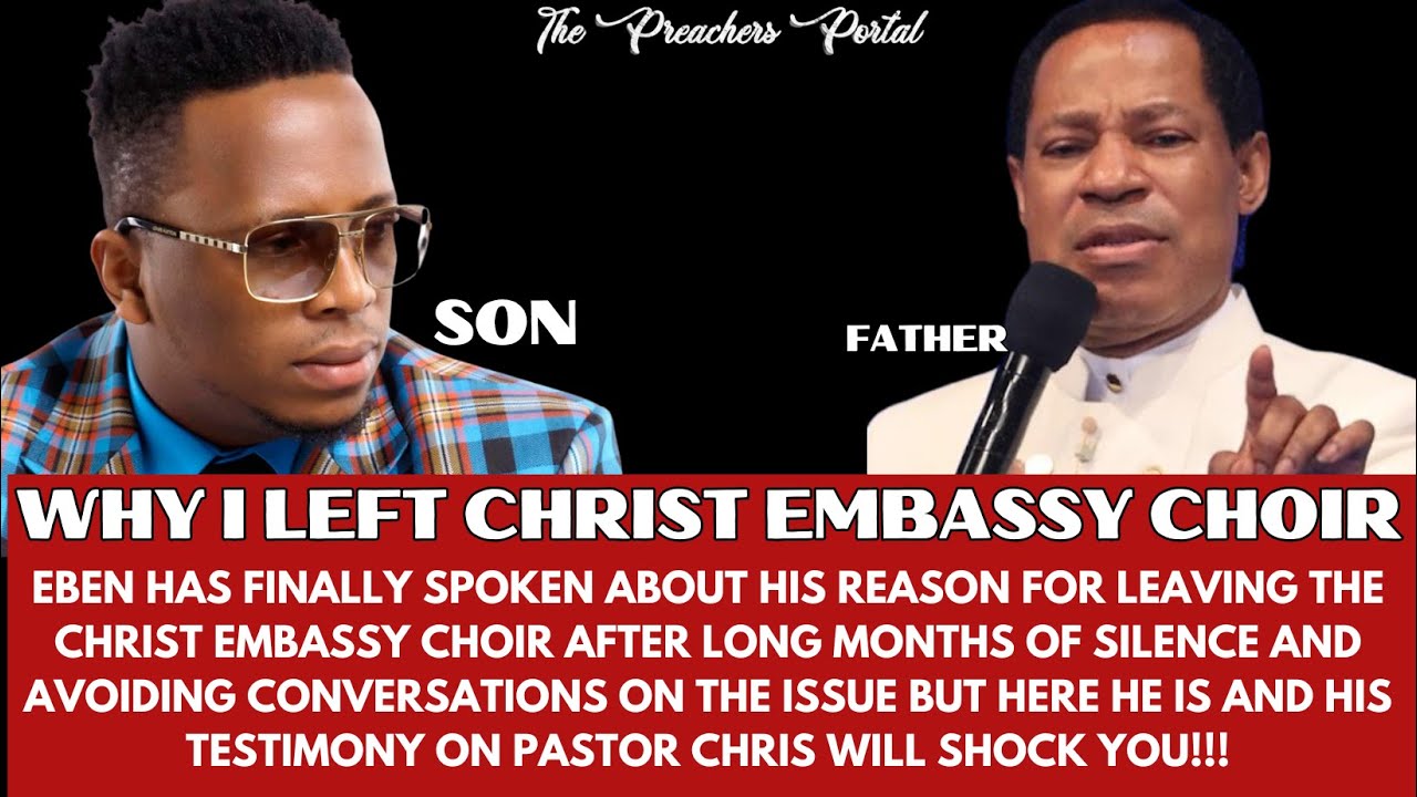 EBEN FINALLY SPEAKS ON WHY HE LEFT CHRIST EMBASSY CHOIR: CAN WE GIVE PASTOR CHRIS HIS FLOWERS!!!!!
