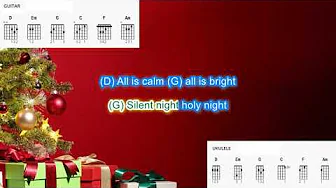 Silent Night by Michael Buble play along with scrolling guitar chords and lyrics Silent Night by Michael Buble play along with scrolling guitar chords and lyrics