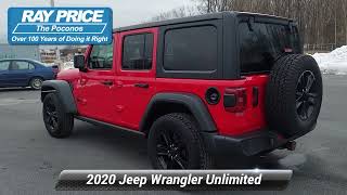 Certified 2020 Jeep Wrangler Unlimited Sport Altitude, Mt Pocono, PA J43101X