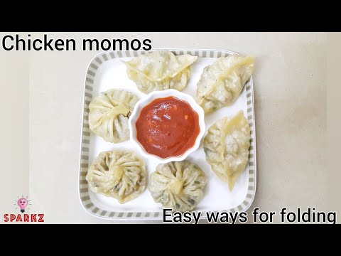 Chicken momo | How to make Chicken momos| Easy folding tips | Momos @sajisamayal #momo