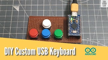 DIY USB Keyboard with Arrow Keypad for PC Gaming