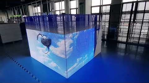 LISN LED Transparent led display cube 3D effect
