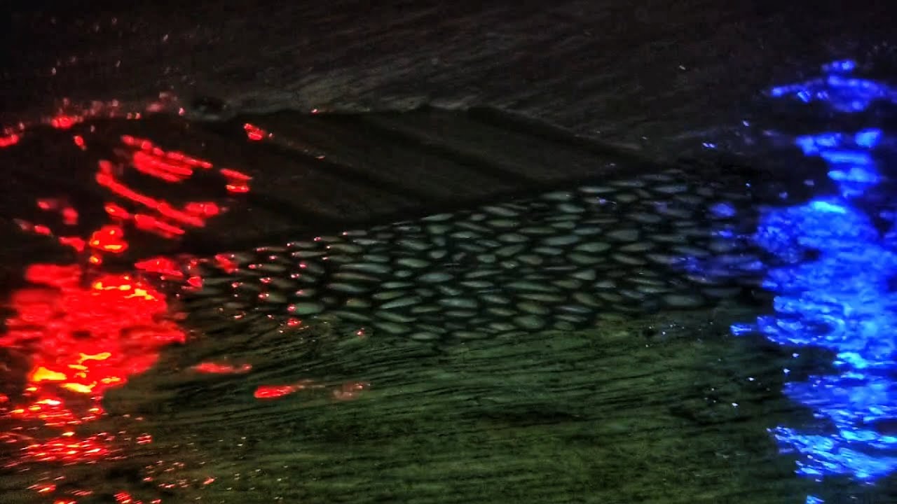 Heavy Rain at Night with Neon Light Reflections | Urban Rain Sounds for Deep Relaxation