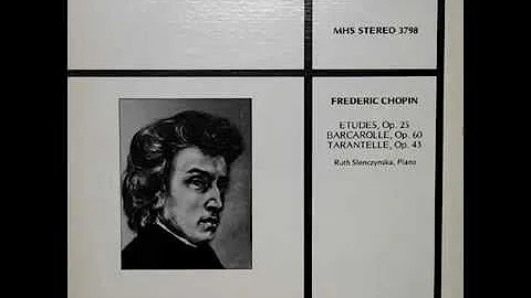 Chopin / Ruth Slenczynska, 1971: Etude, Op. 25, No...