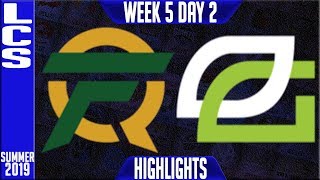 FLY vs OPT Highlights | LCS Summer 2019 Week 5 Day 2 | FlyQuest vs Optic Gaming
