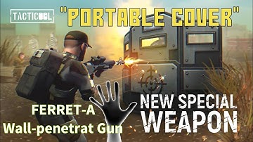 TACTICOOL 2.0 NEW SPECIAL WEAPON" PORTABLE COVER" & WALL-PENETRAT GUN🔫🛡️🎮#tacticoolgame #gameplay