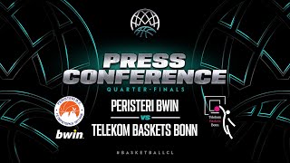 Peristeri bwin v Telekom Baskets Bonn - Press Conference | BCL 2023