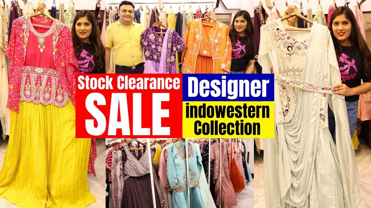 Stock Clearance Sale : Suman Designer Studio Handwork indo Western Collection in Kolkata