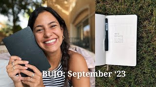 My minimal Bullet Journal setup for September '23 | Mindfulness and Productivity tool