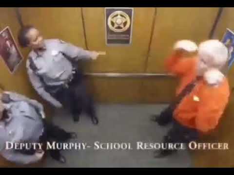 Guy dances in elevator
