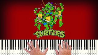 Teenage Mutant Ninja Turtles Theme - PIANO TUTORIAL