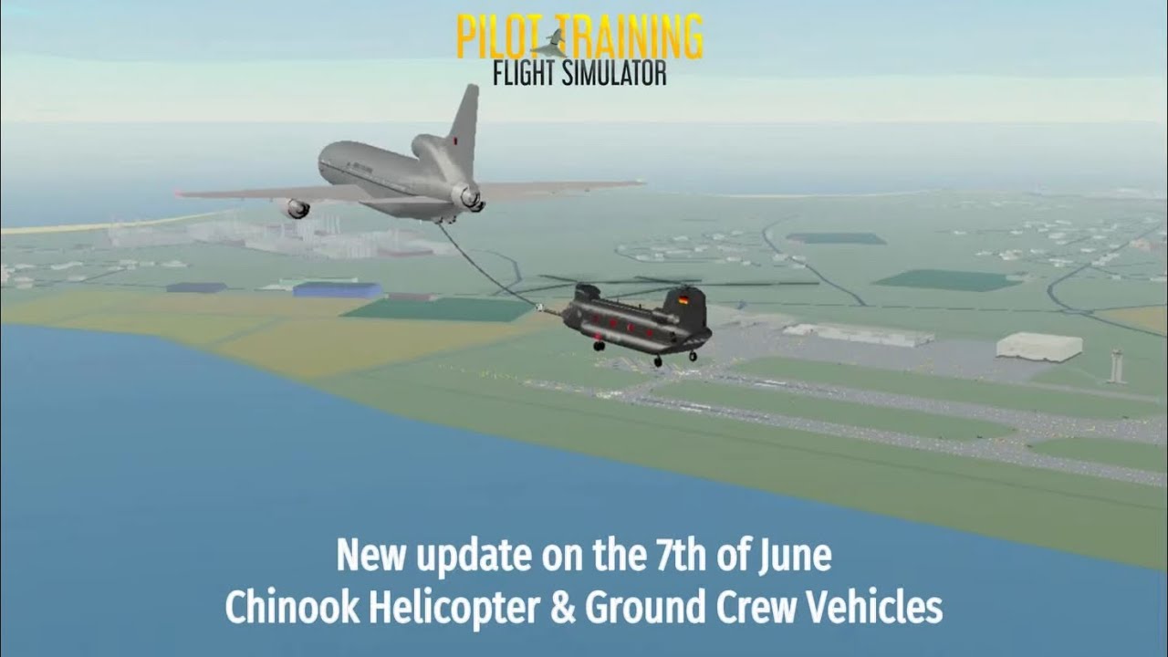 New update Chinook helicopter & Ground Crew vehicles on the 7th of June [PTFS (Roblox)]