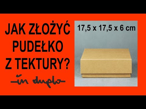 Wideo: Jak Zrobić Prostokątne Pudełko