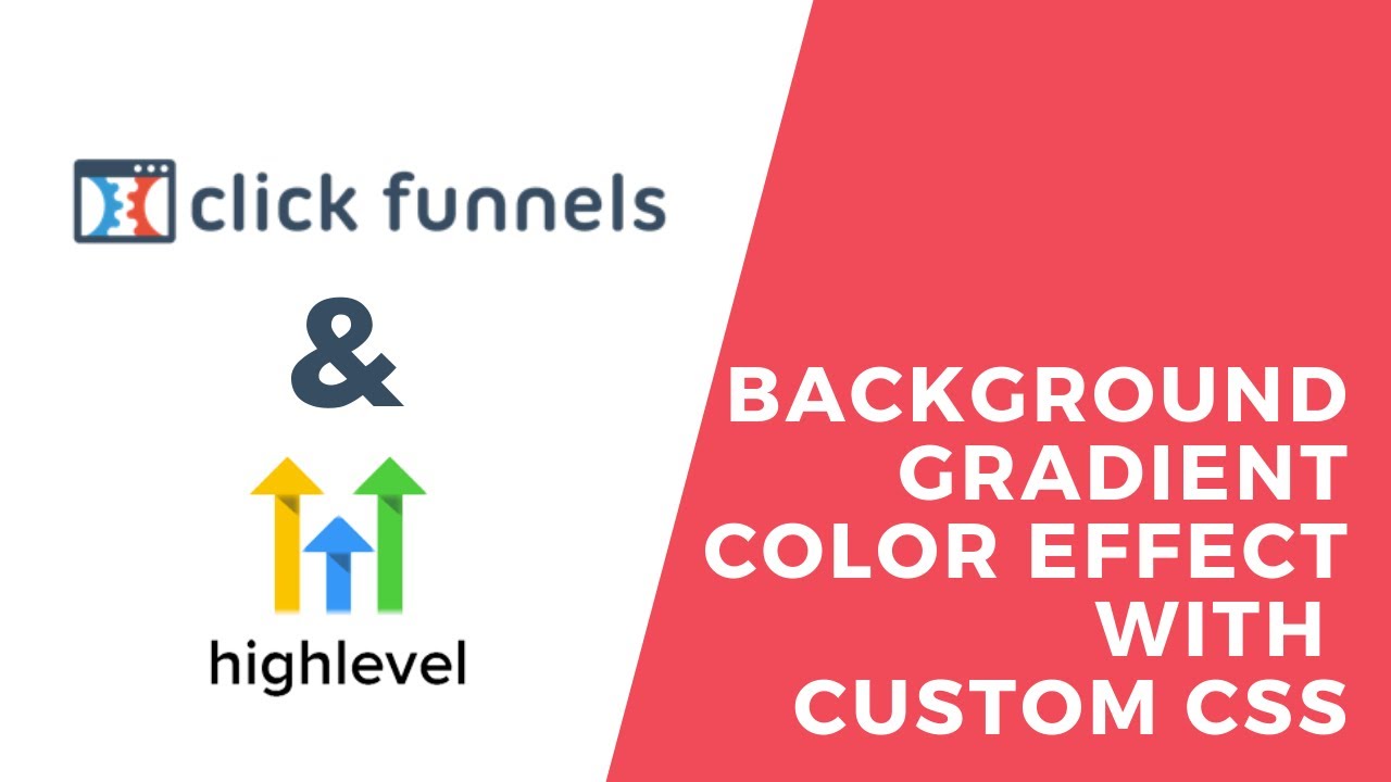 Background Gradient Design in clickfunnels and GoHighLevel with Custom ...