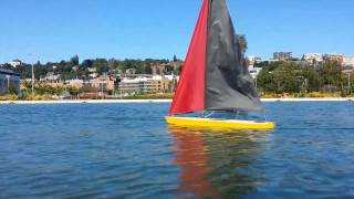T37 RC Sailboat first sail.