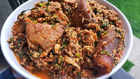 How to Make Egusi Soup Easy (No PalmOil )| Healthy Nigerian Egusi Soup with Lumps